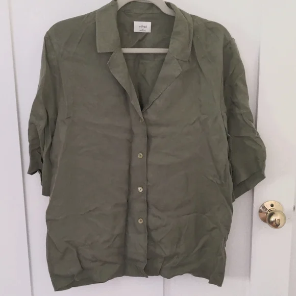 Aritzia Wilfred Aries Button Up and Short Set - Picture 2 of 4